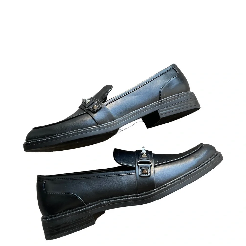 Marc Fisher - Cancia Black Studded Loafers Sz 9.5